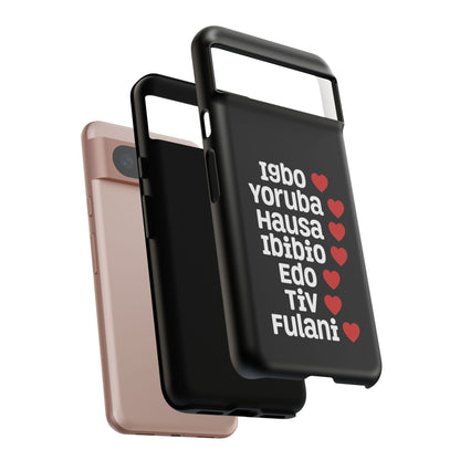 Phone Case — Nigerian Ethnic Pride Design (Igbo, Yoruba, Hausa, Ibibio, Edo, Tiv, Fulani)