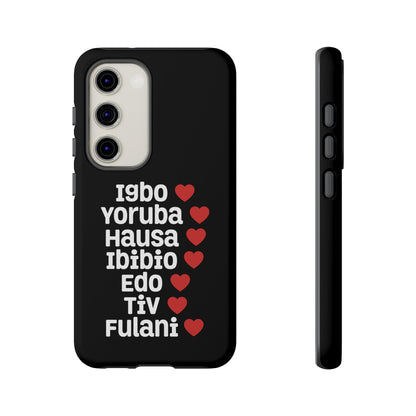 Phone Case — Nigerian Ethnic Pride Design (Igbo, Yoruba, Hausa, Ibibio, Edo, Tiv, Fulani)