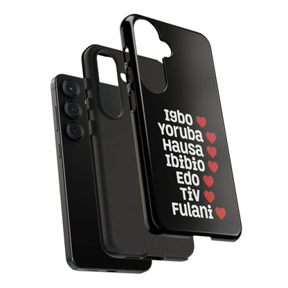 Phone Case — Nigerian Ethnic Pride Design (Igbo, Yoruba, Hausa, Ibibio, Edo, Tiv, Fulani)