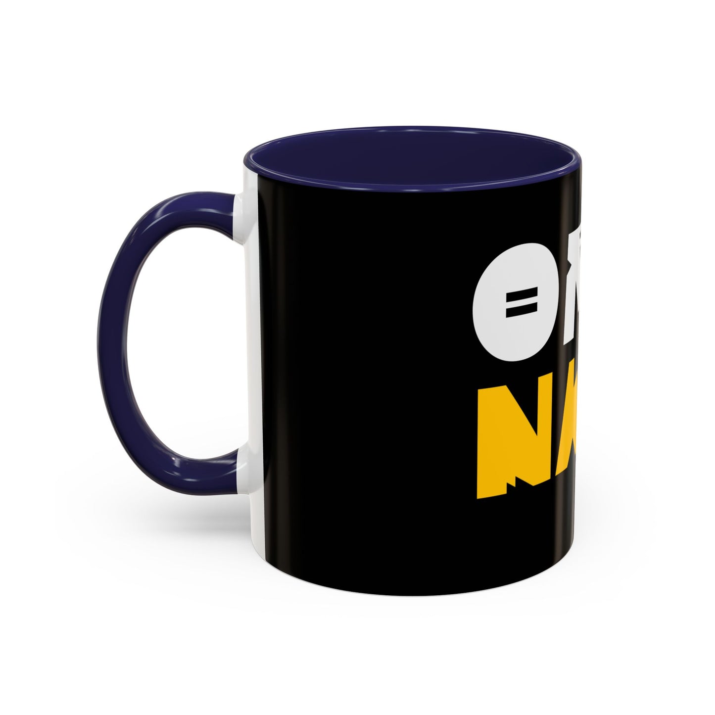 Coffee Omo Naija Accent Mug — Bold Black & Yellow Gamer Coffee Cup