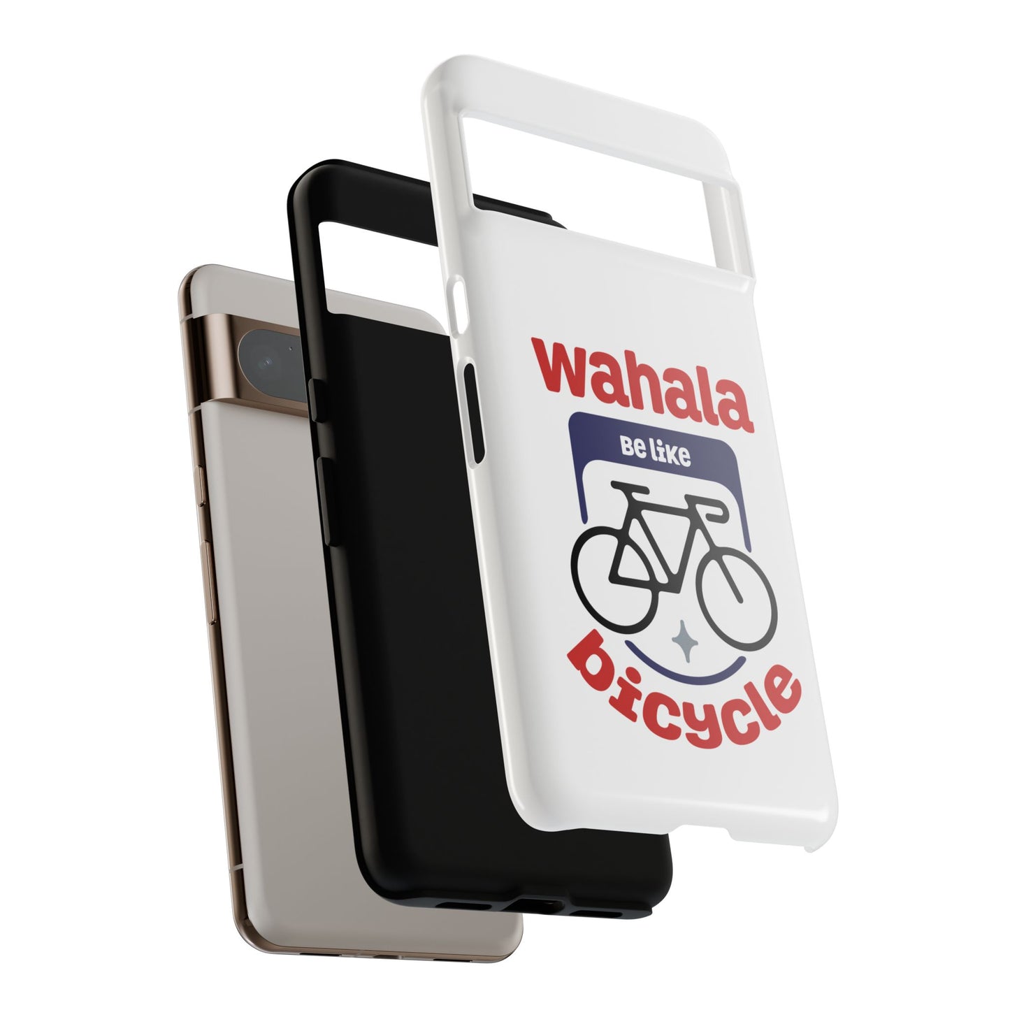Phone Case | Wahala Be Like Bicycle Tough Cases | Gift for Cyclists | Funny Phone Cover | Trendy Cycling Accessories