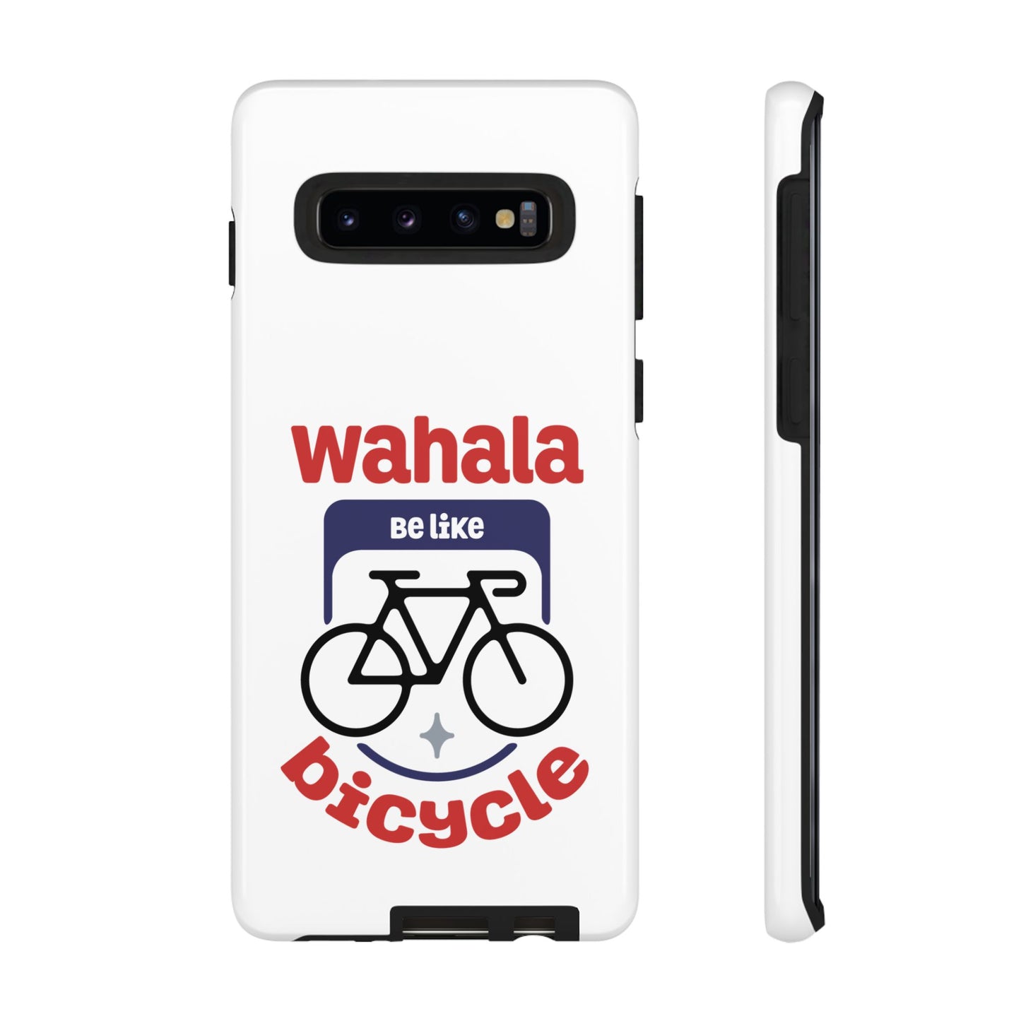 Phone Case | Wahala Be Like Bicycle Tough Cases | Gift for Cyclists | Funny Phone Cover | Trendy Cycling Accessories