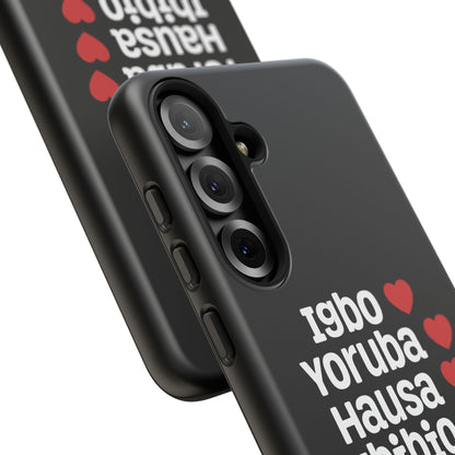 Phone Case — Nigerian Ethnic Pride Design (Igbo, Yoruba, Hausa, Ibibio, Edo, Tiv, Fulani)