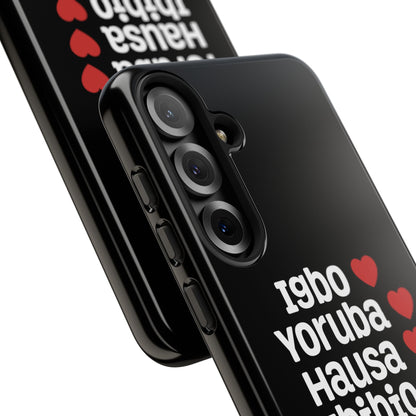 Phone Case — Nigerian Ethnic Pride Design (Igbo, Yoruba, Hausa, Ibibio, Edo, Tiv, Fulani)