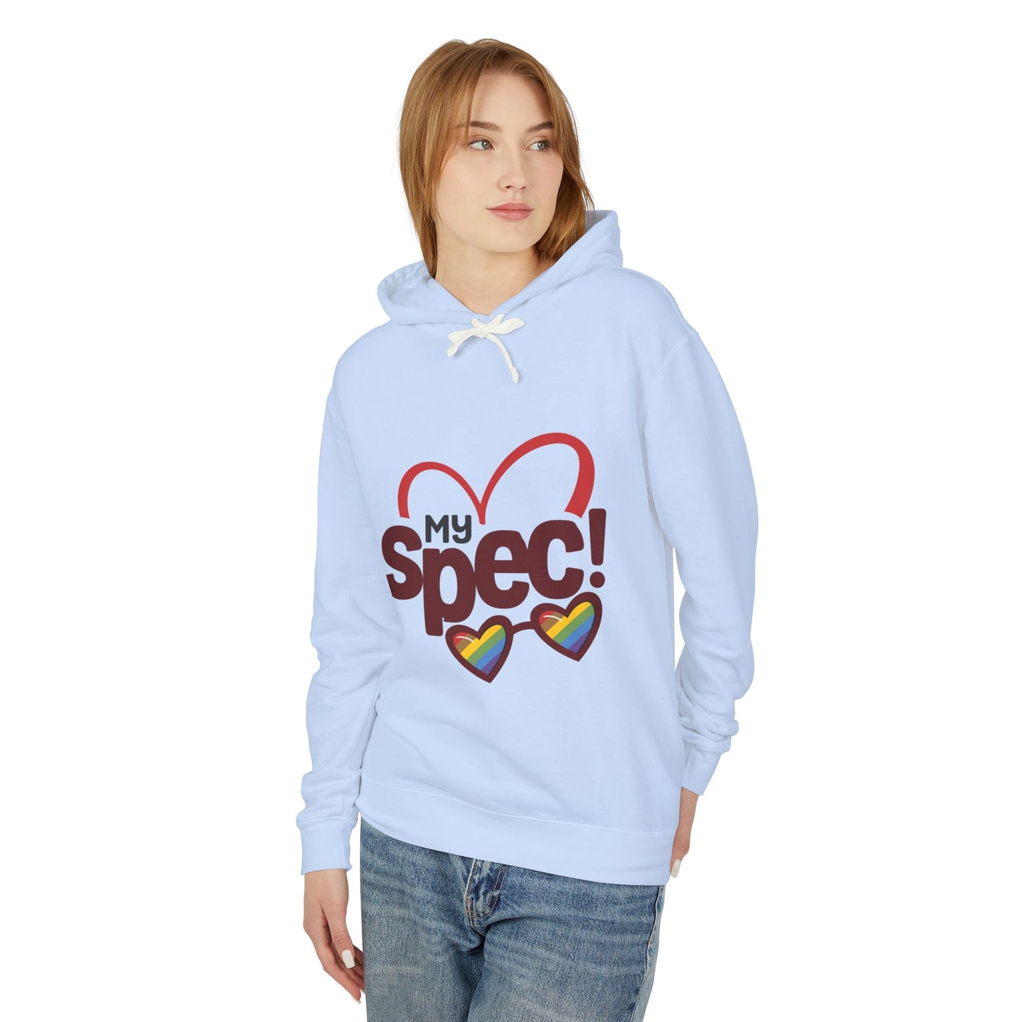 My Spec! Hoodie — Heart & Rainbow Sunglasses Sweatshirt