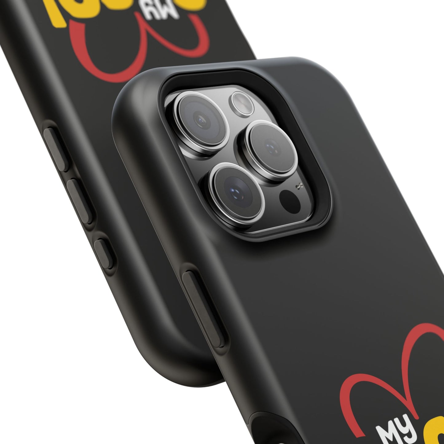 Magnetic Impact-Resistant Phone Case — “My Spec!” Heart & Rainbow Sunglasses Design