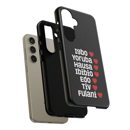 Phone Case — Nigerian Ethnic Pride Design (Igbo, Yoruba, Hausa, Ibibio, Edo, Tiv, Fulani)
