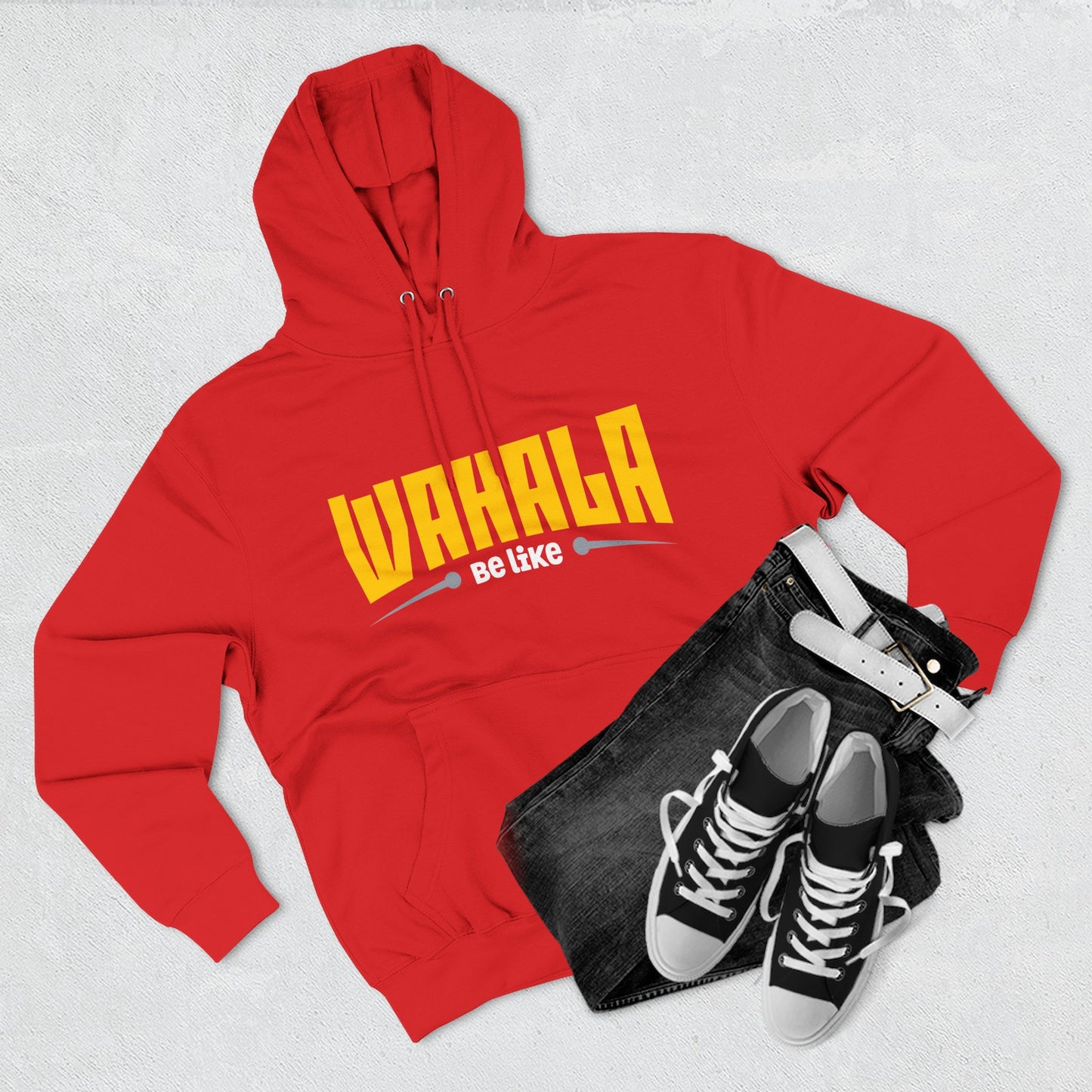 Wahalla be like Bicycle Fleece Hoodie | Great for Cyclists, Casual Wear, Gifts, Fall Fashion, Bike Festivals