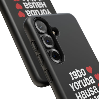 Phone Case — Nigerian Ethnic Pride Design (Igbo, Yoruba, Hausa, Ibibio, Edo, Tiv, Fulani)
