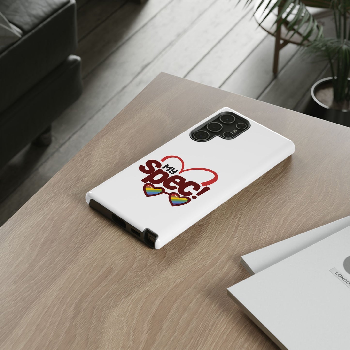 My Spec! Phone Case — Rainbow Heart Protective Case