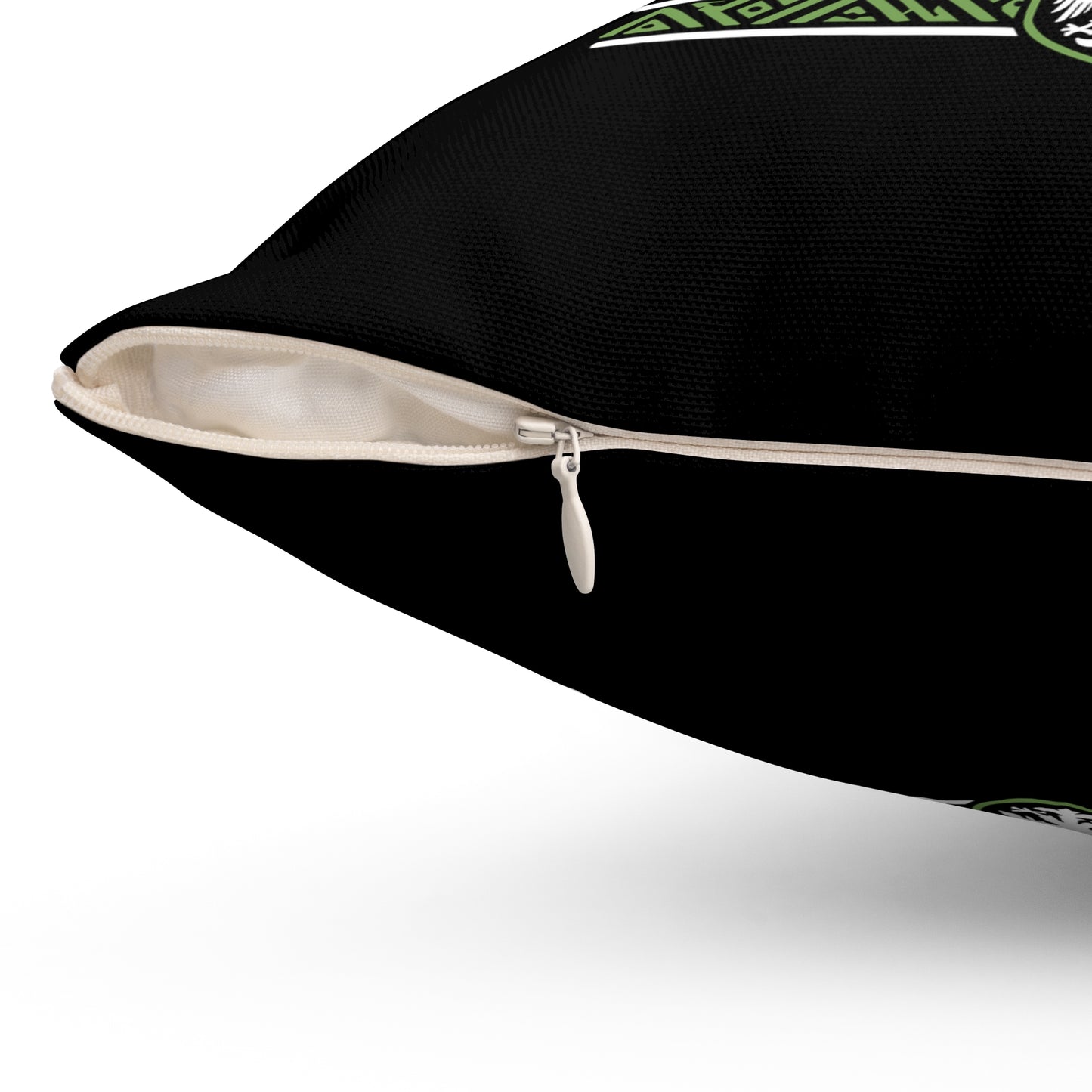 Square Pillow — "Built Differently Naija Made" Nigerian Pride Decorative Cushion
