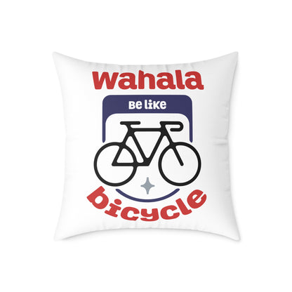 Wahala be like Bicycle-Themed Decorative Pillow, Fun and Whimsical Home Accent, Cycling Lover Gift, Couch Cushion, Modern Living Room Decor