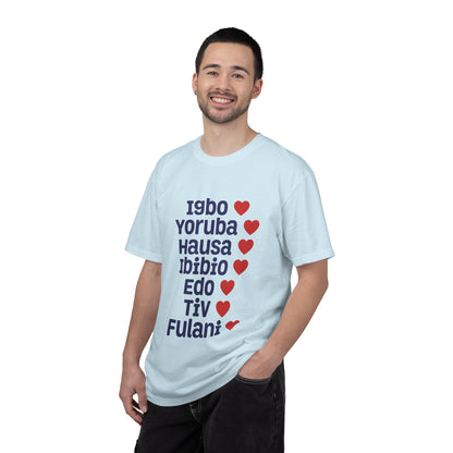 T-Shirt — Nigerian Ethnic Pride Tee (Igbo, Yoruba, Hausa, Ibibio, Edo, Tiv, Fulani)