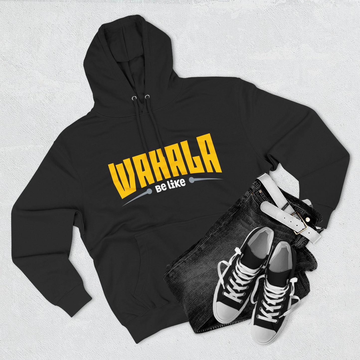 Wahalla be like Bicycle Fleece Hoodie | Great for Cyclists, Casual Wear, Gifts, Fall Fashion, Bike Festivals