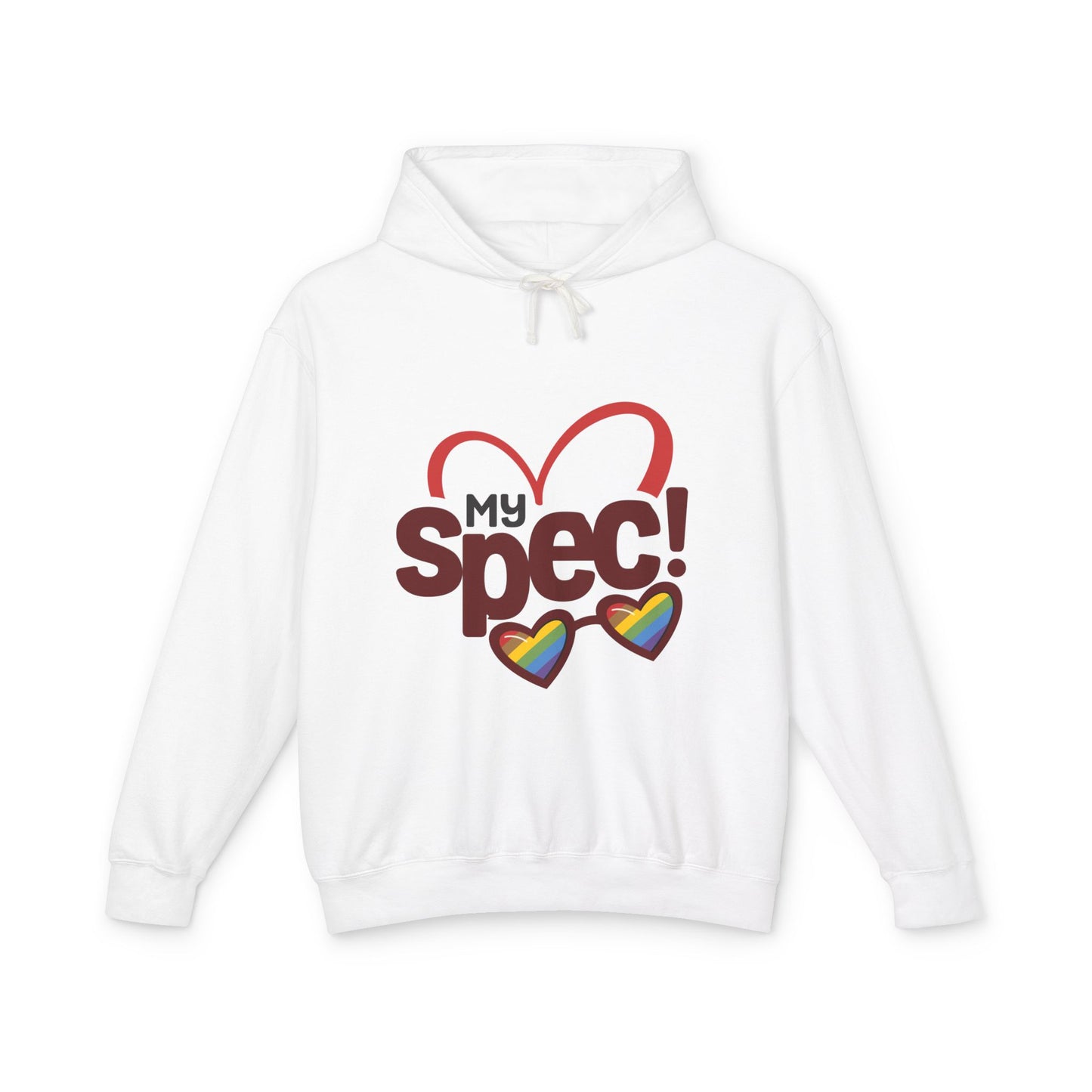 My Spec! Hoodie — Heart & Rainbow Sunglasses Sweatshirt