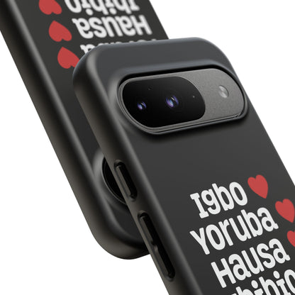 Phone Case — Nigerian Ethnic Pride Design (Igbo, Yoruba, Hausa, Ibibio, Edo, Tiv, Fulani)