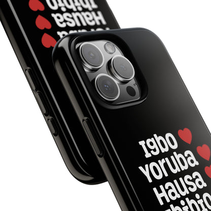 Phone Case — Nigerian Ethnic Pride Design (Igbo, Yoruba, Hausa, Ibibio, Edo, Tiv, Fulani)