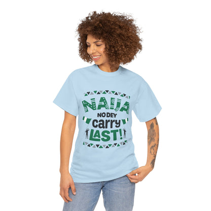 Nigerian Pride Unisex Heavy Cotton Tee, Fun Statement T-Shirt, Perfect for Casual Wear, Cultural Celebrations, Gift for Friends
