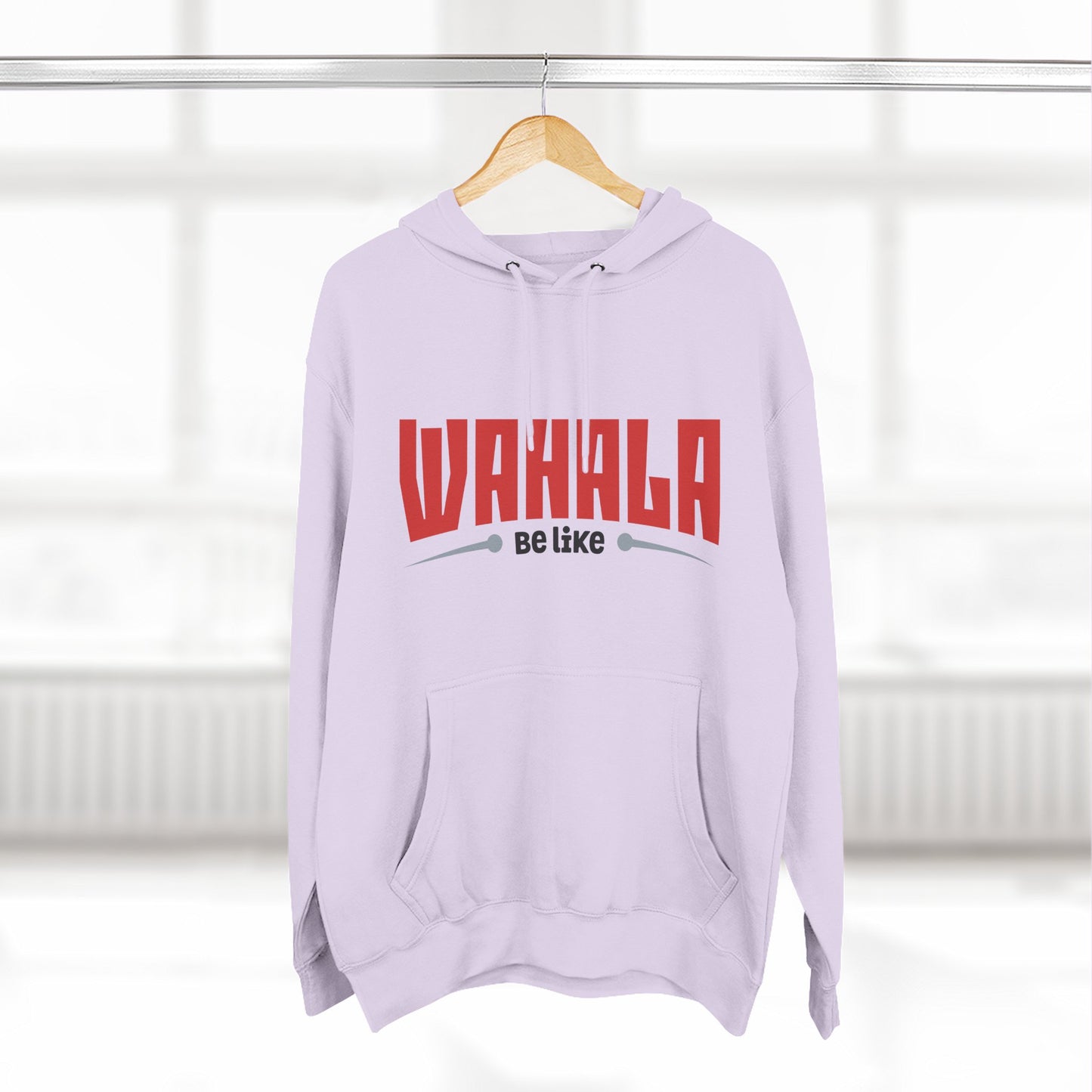 Wahalla be like Bicycle Fleece Hoodie | Great for Cyclists, Casual Wear, Gifts, Fall Fashion, Bike Festivals