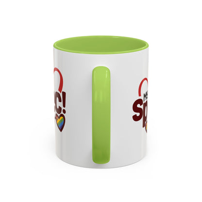 My Spec! Coffee Mug — Pride Heart & Rainbow Glasses Accent Mug
