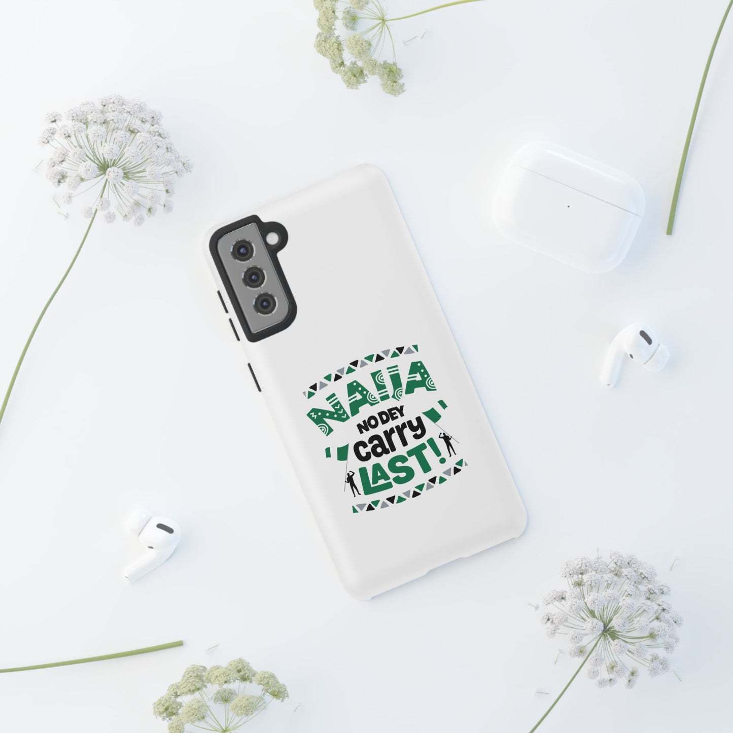 Nigerian-Inspired Tough Phone Case, Unique Gift, Trendy Accessory, Durable Protection, Fun Design for All Occasions