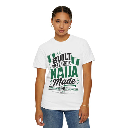 Naija Made T-Shirt — "Built Differently" Nigerian Pride Tee