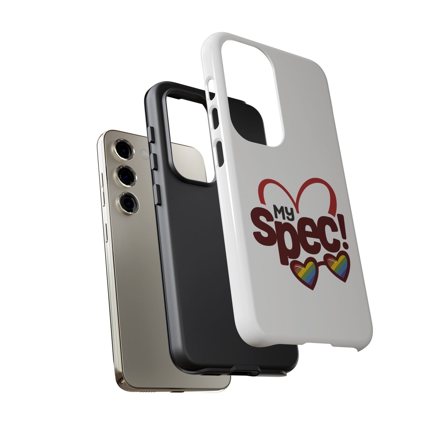 My Spec! Phone Case — Rainbow Heart Protective Case