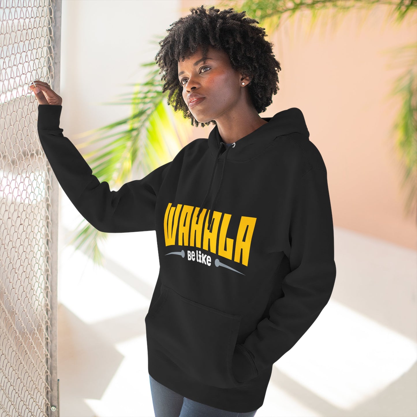 Wahalla be like Bicycle Fleece Hoodie | Great for Cyclists, Casual Wear, Gifts, Fall Fashion, Bike Festivals