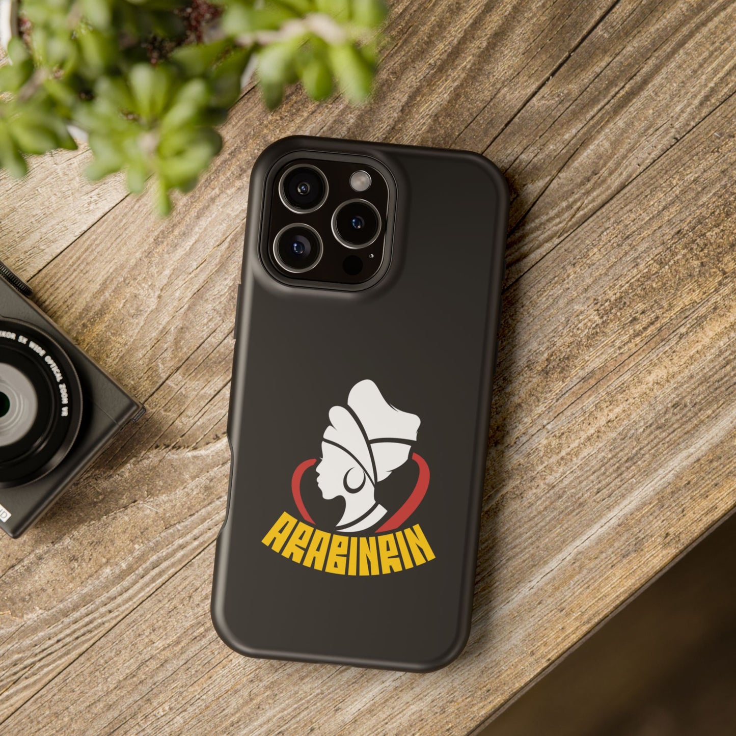 Magnetic Impact-Resistant Phone Case — Arabicin Logo