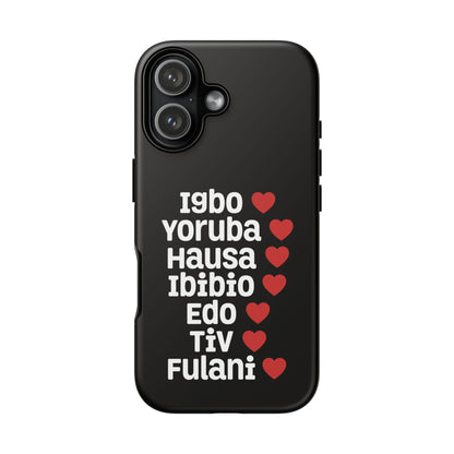 Phone Case — Nigerian Ethnic Pride Design (Igbo, Yoruba, Hausa, Ibibio, Edo, Tiv, Fulani)