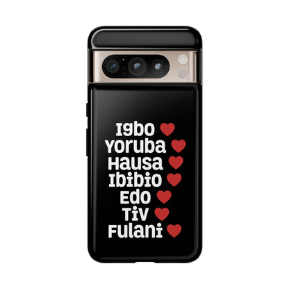 Phone Case — Nigerian Ethnic Pride Design (Igbo, Yoruba, Hausa, Ibibio, Edo, Tiv, Fulani)