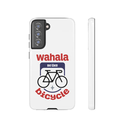 Phone Case | Wahala Be Like Bicycle Tough Cases | Gift for Cyclists | Funny Phone Cover | Trendy Cycling Accessories