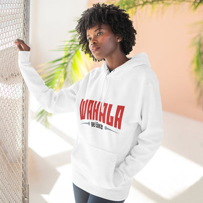 Wahalla be like Bicycle Fleece Hoodie | Great for Cyclists, Casual Wear, Gifts, Fall Fashion, Bike Festivals