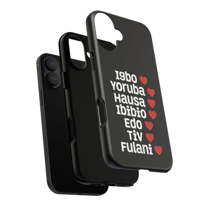 Phone Case — Nigerian Ethnic Pride Design (Igbo, Yoruba, Hausa, Ibibio, Edo, Tiv, Fulani)