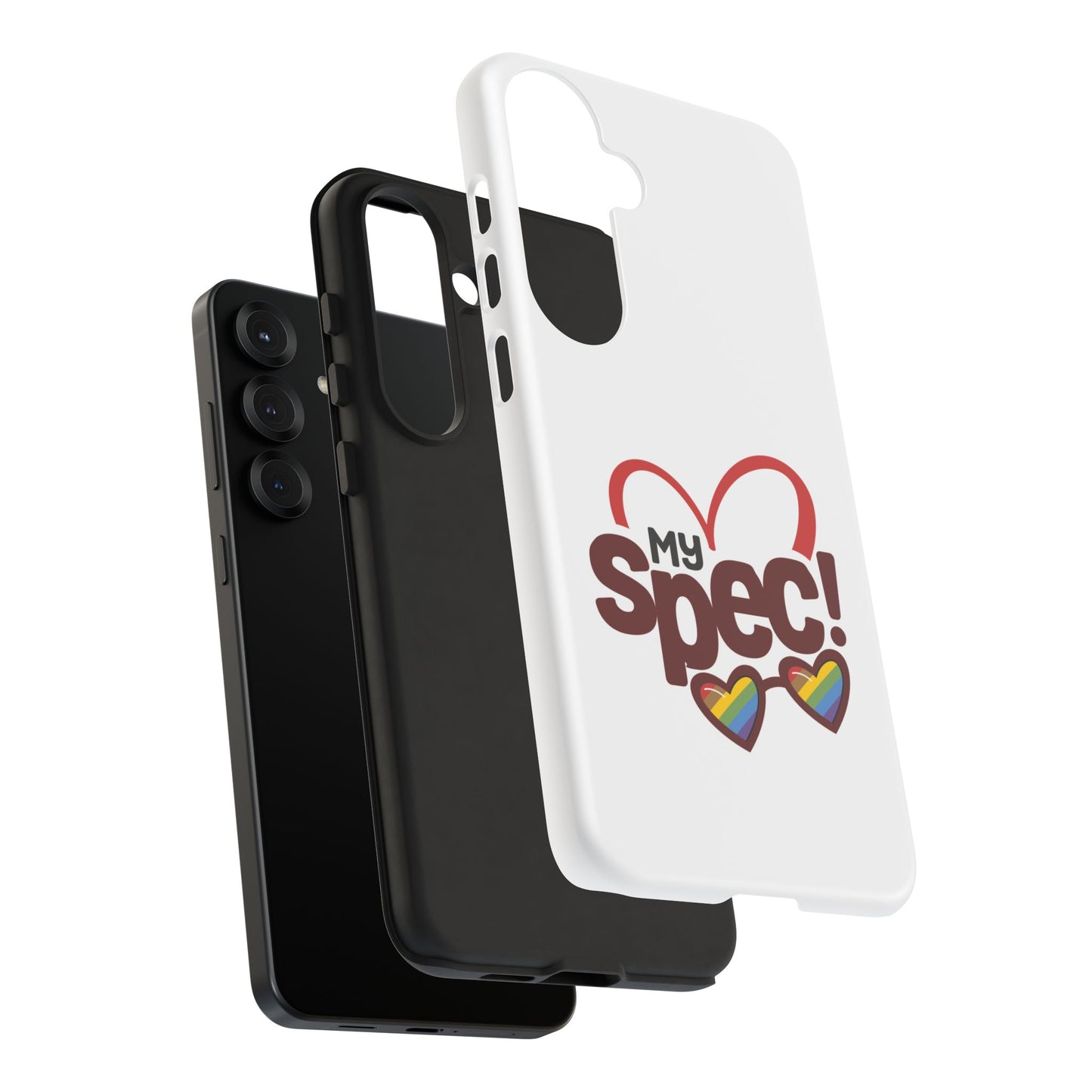 My Spec! Phone Case — Rainbow Heart Protective Case