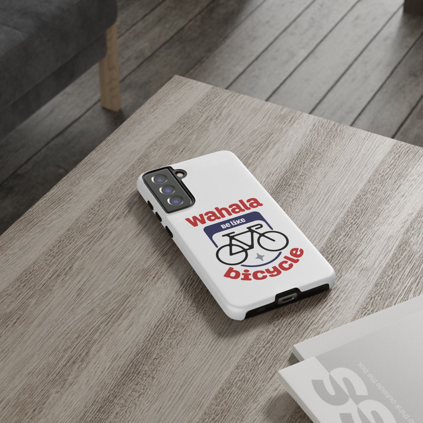 Phone Case | Wahala Be Like Bicycle Tough Cases | Gift for Cyclists | Funny Phone Cover | Trendy Cycling Accessories