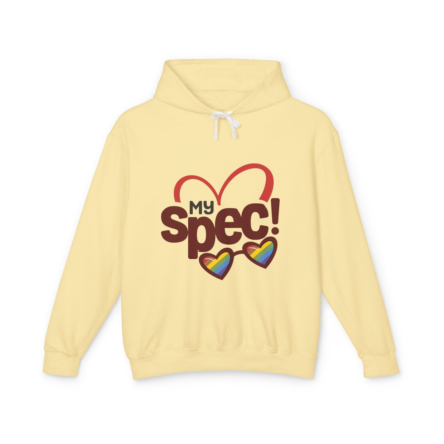 My Spec! Hoodie — Heart & Rainbow Sunglasses Sweatshirt
