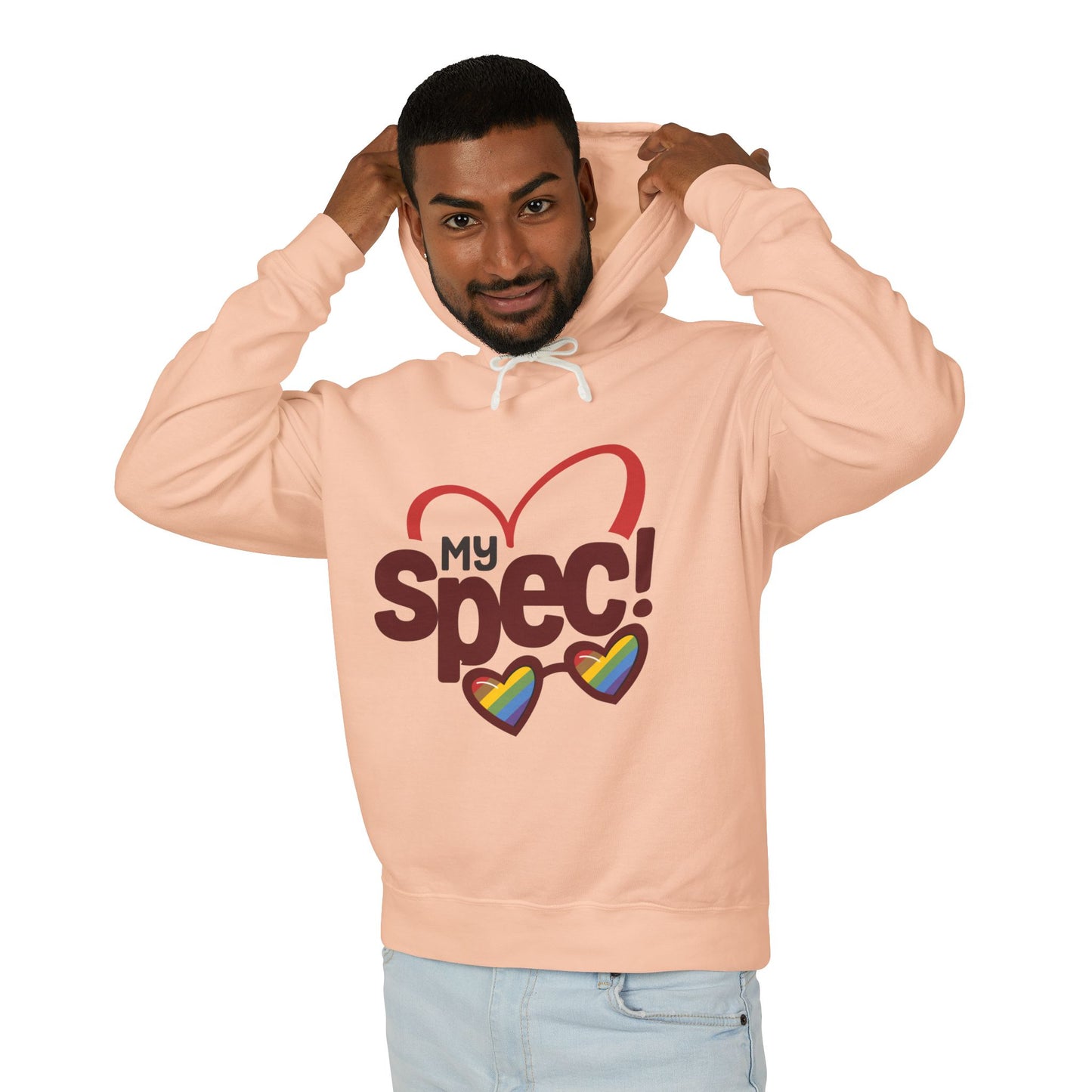 My Spec! Hoodie — Heart & Rainbow Sunglasses Sweatshirt