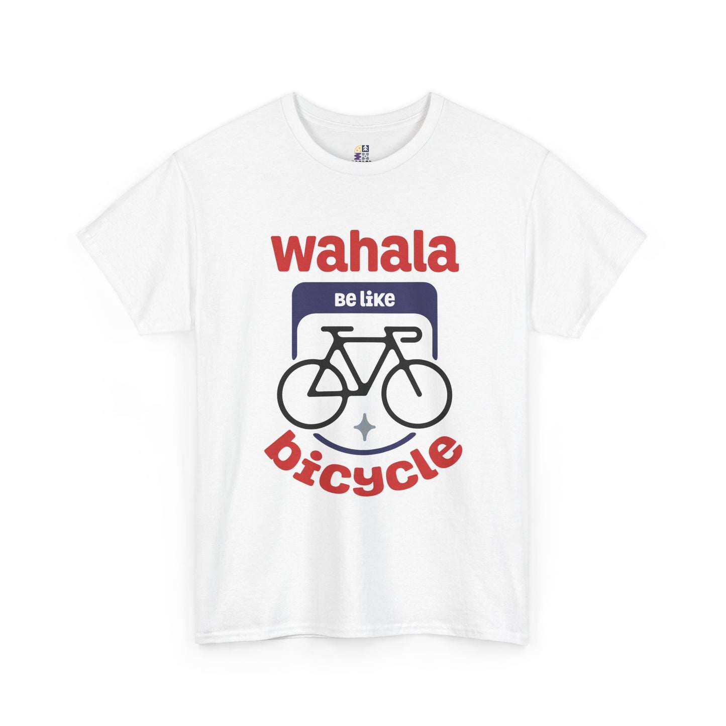 Wahala be like Bicycle Unisex Heavy Cotton Tee, Perfect Gift for Cyclists, Casual Wear, Bike Enthusiasts, Fun Statement Shirt