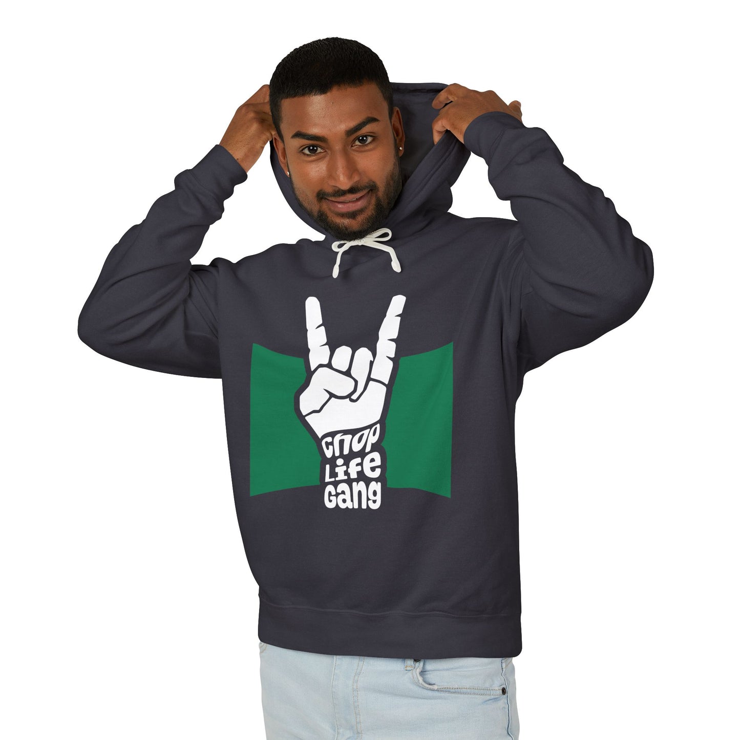 Hoodie — 'Chop Life Gang' Rock Hand Graphic Lightweight Hooded Sweatshirt