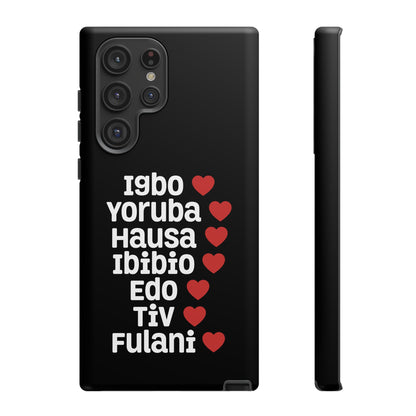 Phone Case — Nigerian Ethnic Pride Design (Igbo, Yoruba, Hausa, Ibibio, Edo, Tiv, Fulani)