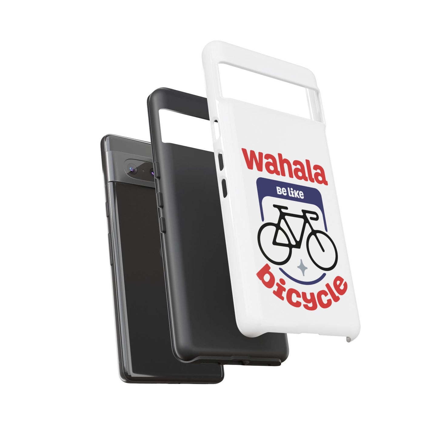 Phone Case | Wahala Be Like Bicycle Tough Cases | Gift for Cyclists | Funny Phone Cover | Trendy Cycling Accessories