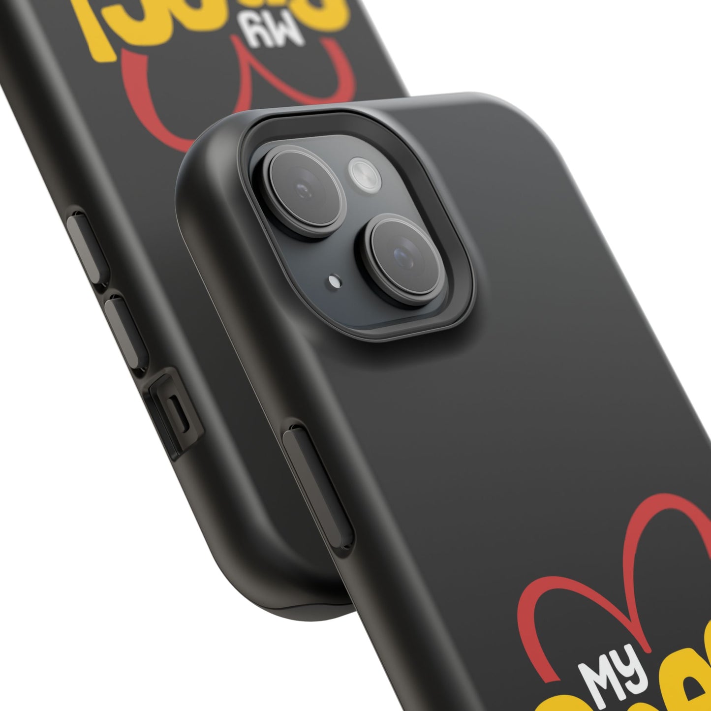 Magnetic Impact-Resistant Phone Case — “My Spec!” Heart & Rainbow Sunglasses Design