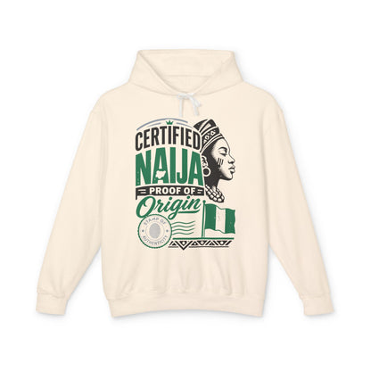 Certified Naija Hoodie — Nigerian Pride "Proof of Origin" Sweatshirt