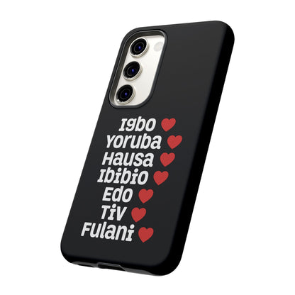 Phone Case — Nigerian Ethnic Pride Design (Igbo, Yoruba, Hausa, Ibibio, Edo, Tiv, Fulani)