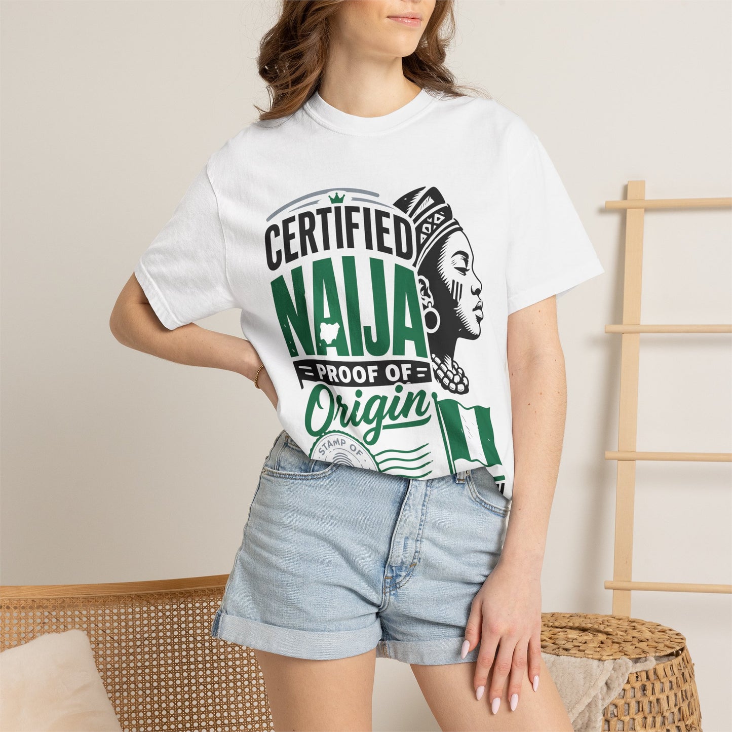Certified Naija Proof of Origin Naija Style T-Shirt