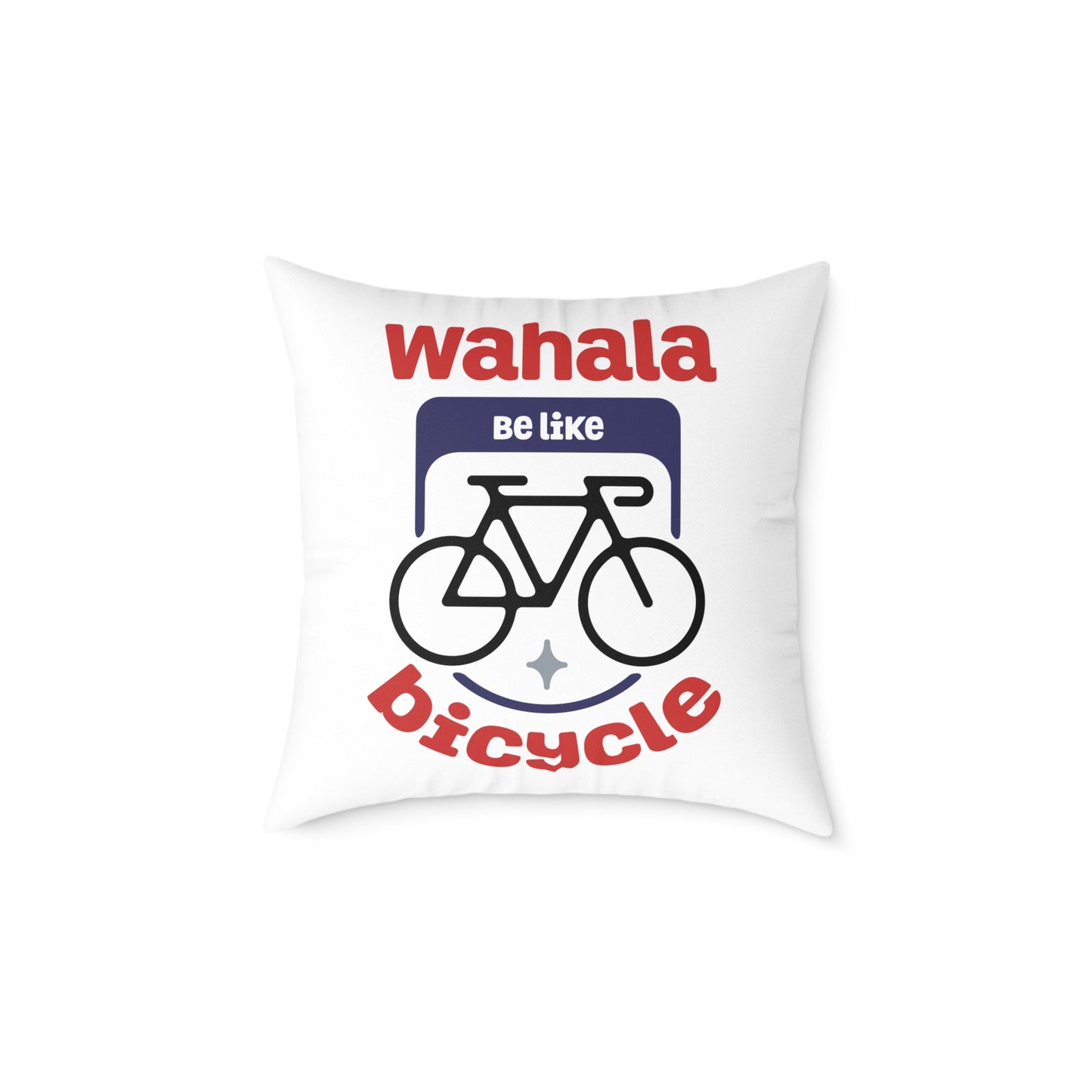 Wahala be like Bicycle-Themed Decorative Pillow, Fun and Whimsical Home Accent, Cycling Lover Gift, Couch Cushion, Modern Living Room Decor
