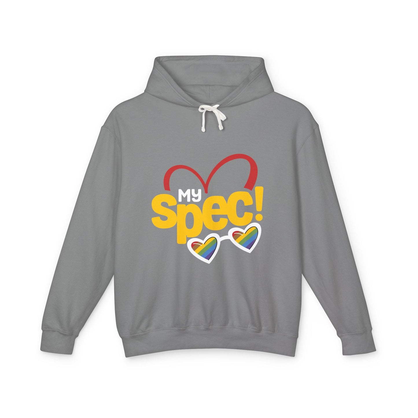 My Spec! Hoodie — Heart & Rainbow Sunglasses Sweatshirt