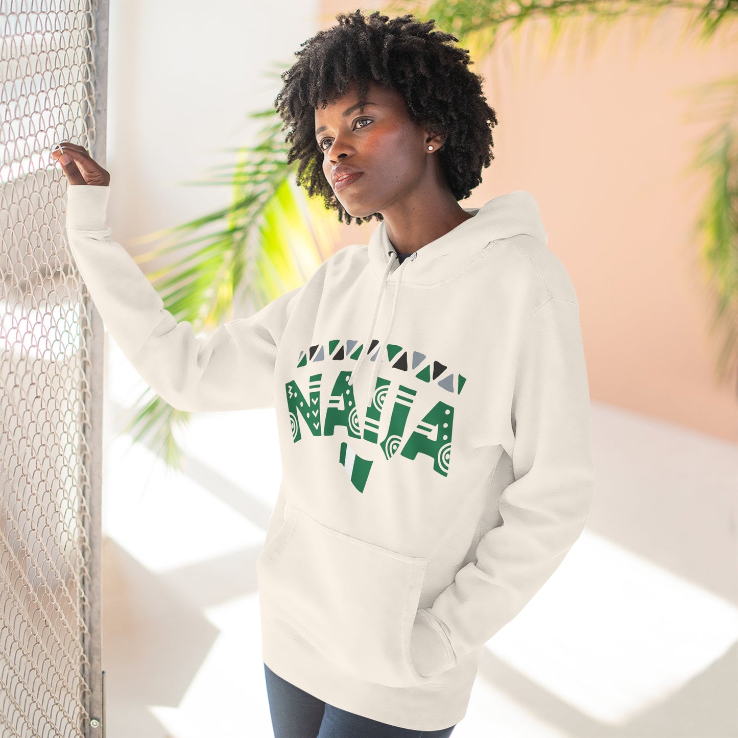 Nigeria Pride Fleece Hoodie - Celebrate Culture, Casual Style, Unisex Gift, Festivals, Comfortable Wear