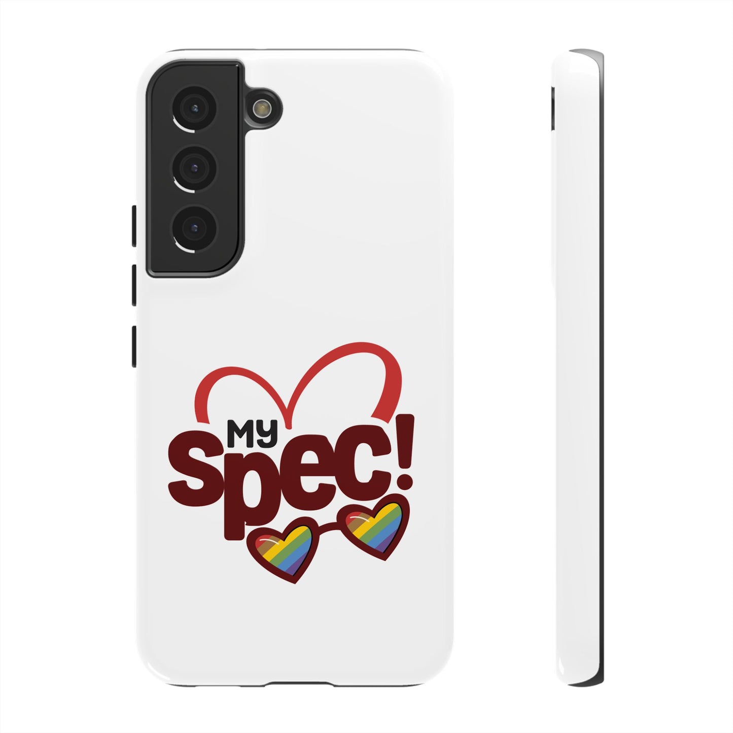 My Spec! Phone Case — Rainbow Heart Protective Case